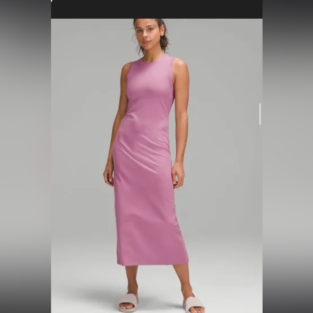 NEW Lululemon All Aligned Ribbed Midi Dress Size 4